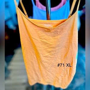 XL orange tank top, new